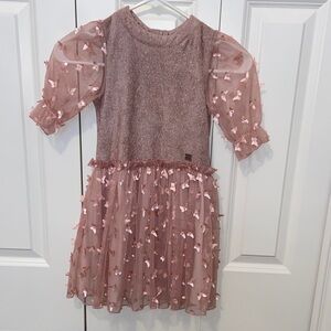 Last chance before removing listing! Deux Par Deux butterfly dress size 6 girls